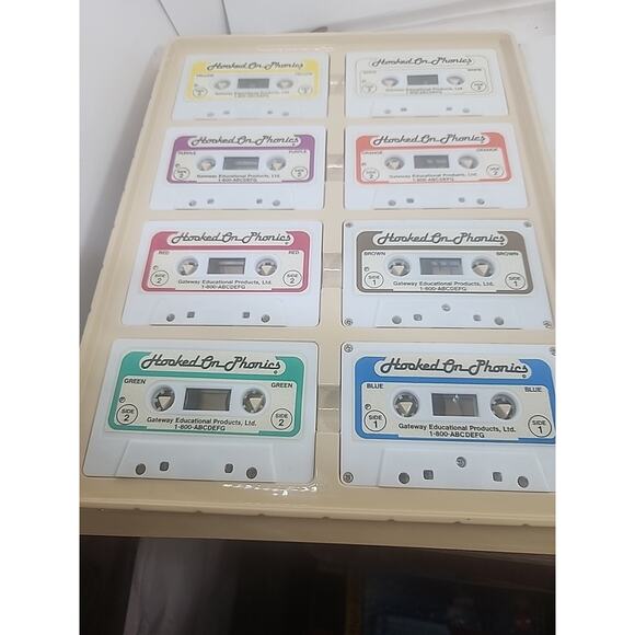 Hooked On Phonics Gateway Educational Cassette Tapes Book Cards Complete W/Box - Picture 5 of 8